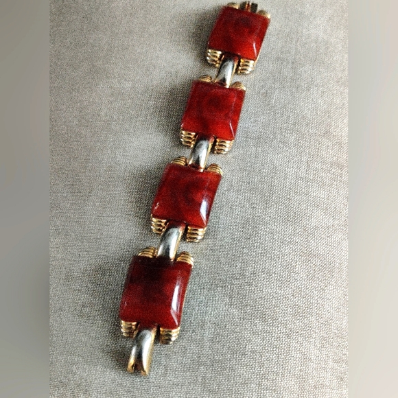 French Art Deco Albert Flamand Bakelite Bracelet - Picture 6 of 14